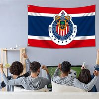 Bandera de Chivas Guadalajara de 3x5 Pies, Producto de la Categoría Bancos y Soportes de Fútbol Soccer de México