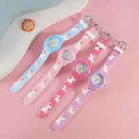 Montre pour Enfants Simulation 3D Mignonne Dessin Animé Étanche en Silicone pour Garçons, Montre Pédagogique Univers des Enfants