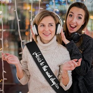 Cinta de felicitación para el próximo capítulo de tu vida, en negro y plateado, para graduación, nuevo trabajo, jubilación, artículos para fiestas - Product Image 2