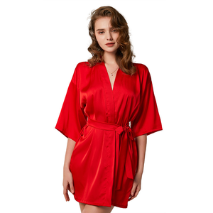 Camisón de boda para mujer, pijama de seda helada, bata de baño Sexy, ropa de dormir para el hogar para mujer, precio barato de fábrica - Product Image 3