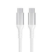 Cable USB C a USB C de Carga Rápida PD de 60 W, Cable de Carga Tipo C con Sincronización de Datos de 480 Mbps y Trenzado de Nailon para MacBook, iPad, Xiaomi