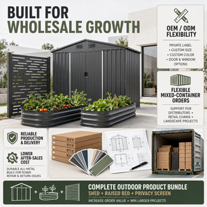Casetta da Giardino <span class=keywords><strong>in</strong></span> Metallo 2 <span class=keywords><strong>in</strong></span> 1 con Tettoia, Capanno <span class=keywords><strong>Attrezzi</strong></span> da Esterno <span class=keywords><strong>in</strong></span> Acciaio Zincato con Doppie Porte Lucchettabili, Vendita all'Ingrosso OEM - Product Image 2