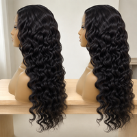 Nueva Llegada, Peluca de Cabello Humano Virgen 100% con Frente de Encaje HD 13x4, Rizado Estilo Indio, Color Negro Natural, Pre-Desplumada, Sin Pegamento, Densidad 180%