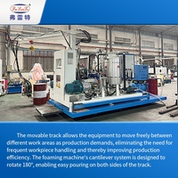 Machine de remplissage de polyuréthane mobile sur rail pour isolation par mousse, pour armoires de distribution automatique, destinée aux entreprises de production