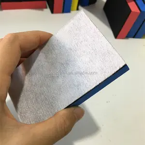 Nuevo tela no tejida de detallando cuidado lavado Nano cristal pintura cera de brillo del bloque de la espuma de cerámica de recubrimiento aplicador esponja