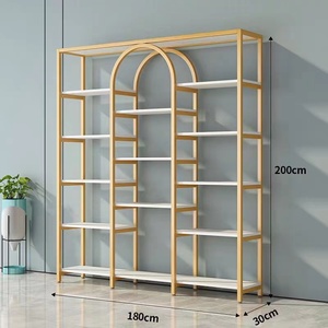 Présentoir de Salon, Meuble de Rangement pour Cosmétiques, Soins des Ongles et de la Peau, Étagère Lumineuse pour Salon de Coiffure - Product Image 4