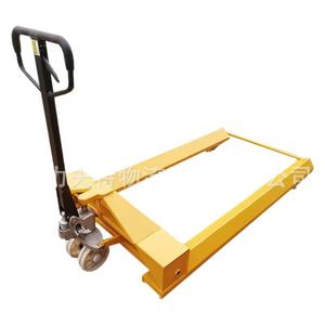 Manual Hydraulic Paper Roll Pallet Jack 2000kg Load Capacity Solid Tire Industrial Trolley For Papermaking Factory - Product Image 5