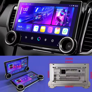 Smart Player Mobil Android 12 10 Inci 2 Din Tombol Ganda 4G LTE DSP GPS Navigasi Unit Multimedia Otomatis - Product Image 3