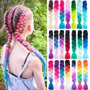 FH 26 Inch Long Hair Braiding Products Synthetic EZ Pression Human Braid Hair Bulk No Weft