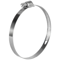 Collier de serrage réglable en acier inoxydable galvanisé perforé de 8 mm de largeur, style américain, pour tuyau automobile