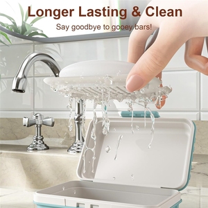 Portasapone a tenuta stagna con coperchio per doccia, custodia <span class=keywords><strong>da</strong></span> viaggio portatile (1 pezzo) per palestra, campeggio, escursioni, uso all'aperto - Product Image 4