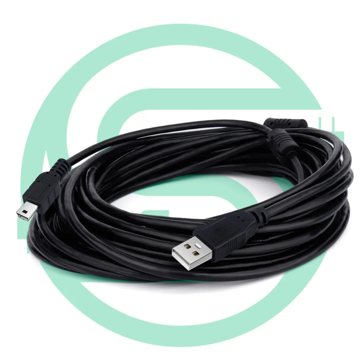 Cable de carga de datos de 5 pines, Cable USB 2,0 tipo A macho A Mini USB para GoPro PS3, controlador, reproductor de MP3, cámara de salpicadero, GPS