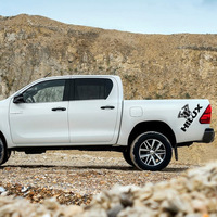 Autocollant de fenêtre personnalisable de luxe motif dessin animé Hilux, autocollants de hayon en PVC personnalisés, logo de carrosserie pour voitures et pick-up, réutilisable 1 an AIMAWIN
