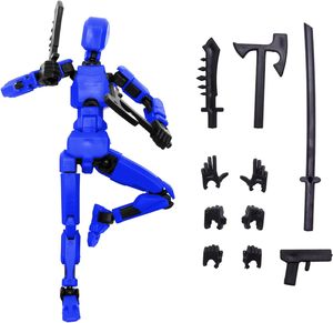 Robot de cambio de forma móvil multiarticulado, modelo impreso en 3D, muñeca de juguete, regalo para niños, montaje DIY, maniquí, Robot ficticio, figura de acción - Product Image 2