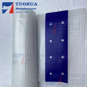 HDPE woven fabric reinforcement scrim protected Transparent Leno Tarpaulin