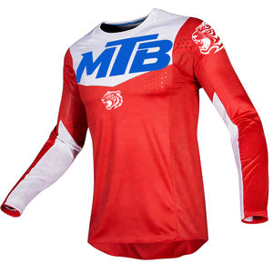 <span class=keywords><strong>Camiseta</strong></span> de Ciclismo de Manga Larga para Hombre, para MTB, BMX, ATV, Descenso, Motociclismo Todoterreno, Transpirable, de Secado Rápido, de Poliéster, para Fitness - Product Image 5