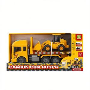 Camión con luces y sonidos de excavadora de 37 cm para niños, juguete de construcción - Product Image 2