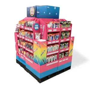 Kids School Briefpapier Producten Vloer Display Stand Rekken Pallet Voor Boeken/Potloden/Pen