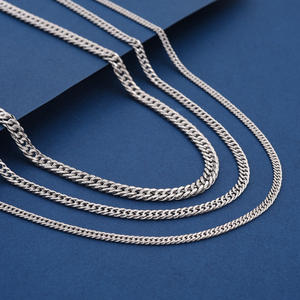 TYD-C-002 925 스털링 실버 체인 보석 도매, 쿠바 목걸이, 쿠바 남성 및 여성 체인, 마이애미 스타일 - Product Image 2