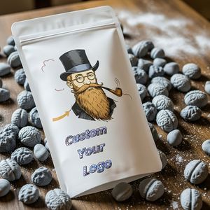 Sachets refermables personnalisés avec fermeture éclair, 3,5 g, en Mylar, étanches aux odeurs, pour l'emballage alimentaire de bonbons, de gommes et de noix - Product Image 1