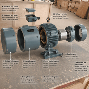 Générateur à aimants de 20 kW, 50 kW, 100 kW pour une utilisation hydroélectrique à petite échelle, avec faible entretien, haute efficacité et pièces détachées - Product Image 1