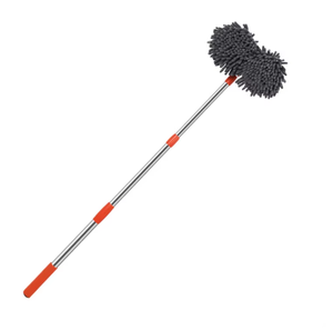 Brosse de <span class=keywords><strong>lavage</strong></span> de <span class=keywords><strong>voiture</strong></span> rotative à 360 degrés double têtes de brosse télescopique longue poignée nettoyage vadrouille chenille <span class=keywords><strong>balai</strong></span> - Product Image 1