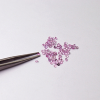 SGARIT Großhandel Schmuck 1mm 2mm runder natürlicher rosa Saphir für kunden spezifischen Schmuck Lose Edelstein rosa Saphir
