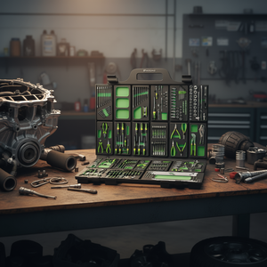 Kit de Reparación Automotriz FASANO de 100 Piezas con Destornilladores, Llaves, Alicates y Juego de Vasos para Mantenimiento de Automóviles - Product Image 2