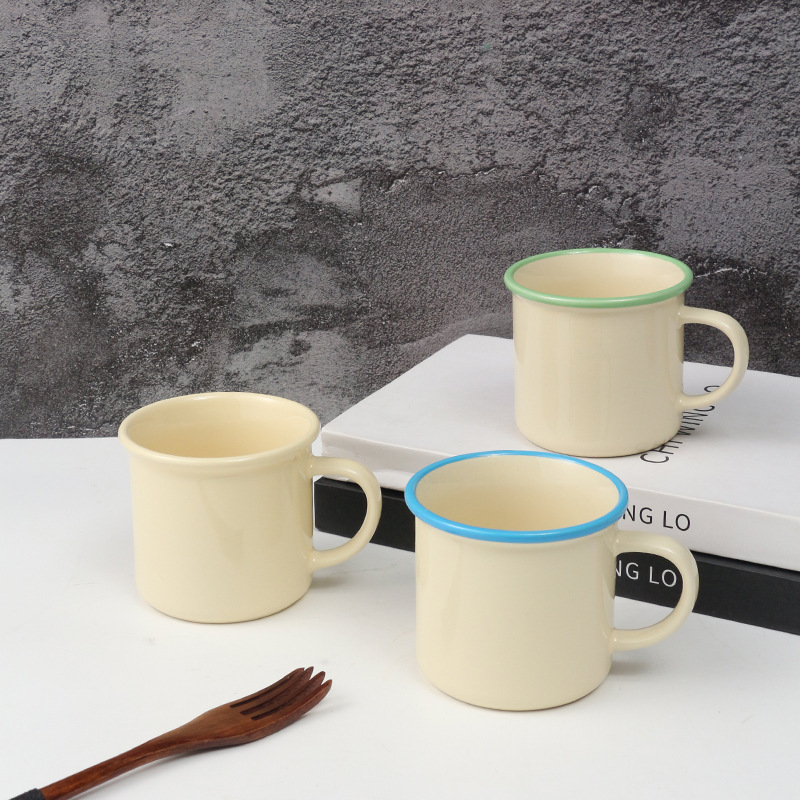 Tasse en faïence faite main (bleu) - Casa Nomade