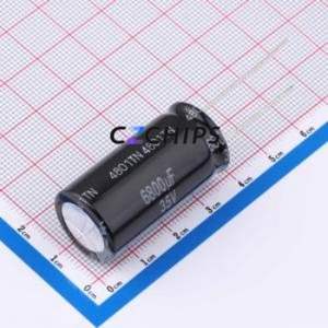 ตัวเก็บประจุอิเล็กโทรไลต์อะลูมิเนียมแบบ Through-Hole รุ่น EEU-HD1V682 ขนาด D18xL37.5 มม. ความจุ 6800uF 20% 35V 2.05A-120Hz - Product Image 1