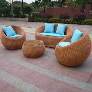 Juego de Muebles de Jardín de Lujo, Sofá de Ratán para Patio, Sofá de Mimbre para Exteriores - Product Image 4
