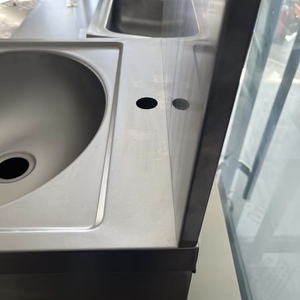 Victory-Évier manuel mural en acier inoxydable, équipement de cuisine pour hôtels et restaurants pour salles de douche - Product Image 3