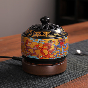 Prix d'usine Brûleur électrique en céramique pour huiles essentielles arabes, Veilleuse, Diffuseur d'arômes, Encensoir Mubkhar avec fonction de minuterie - Product Image 1