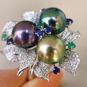 ขาตั้งแหวนเงินแท้ S925 พร้อมลูกปัดกลมขนาด 7-10 มม. อุปกรณ์ทำเครื่องประดับวินเทจ DIY 10085 ไข่มุกเม็ดเดี่ยว - Product Image 3