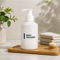 Bouteilles de pompe en verre blanc mat personnalisées de luxe 60ML 100ML 120ML 200ML bouteilles de distributeur de nettoyage de shampooing en verre d'épaule oblique
