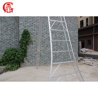 Escalera de Aluminio de 1.5 mm de Grosor para Frutas, Soporte para Árboles de Granja, Escalera Antideslizante con Marco en A de 6 y 8 Peldaños