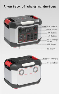 สถานีไฟฟ้าพกพา 1200W 1008Wh แบตเตอรี่ลิเธียมสำหรับแคมป์ปิ้ง ช่องเสียบ 2AC+3USB รองรับการชาร์จพลังงานแสงอาทิตย์ 2400W พร้อมไฟฉาย - Product Image 6