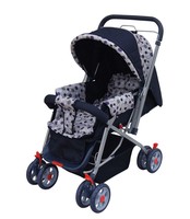 JXB 8008 Vente en gros d'usine Prix bon marché Peut s'asseoir ou s'allonger Poussette compacte pliante à une main 2 en 1 pour tout-petit
