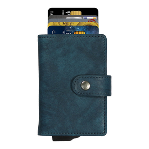 กระเป๋าสตางค์อลูมิเนียม CardHoda แบบสั้นบาง ป้องกัน RFID พร้อมซับในผ้ากำมะหยี่และตัวล็อคแบบหัวเข็มขัด ดีไซน์มินิมอลสำหรับทุกเพศ - Product Image 3