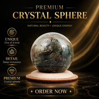 Esfera de Cristal Fantasma Blanco Natural, Bola de Cristal Pulida, Globo de Piedra Preciosa para Decoración del Hogar, Colección de Regalos