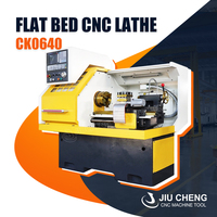 Mesin Bubut CNC Horizontal Flat Bed 2-Axis Sistem GSK Ringan Tugas Ringan Spindle Tunggal Kecil Baru CK0640