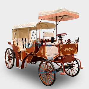 2026 Popular Sightseeing Tourist Horse Drawn European Horse Carts Wagon Carriage Wedding Electric Horse Carriage - Product Image 3