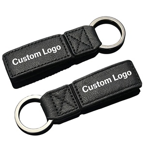 2026 Trending Product Customizable New Car Keychain <b>Leather</b> <b>Key</b> <b>Chain</b> Ring Tag Holder - Product Image 3