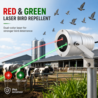 Répulsif et dissuasif laser anti-oiseaux Red and Green Waypoints pour aéroports, fermes, vignobles - Résistant aux intempéries et pour entrepôts