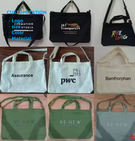 Bolsa de Lona Plegable con Estampado de Letras Grandes Personalizada, Bolsa de Mensajero Cruzada para Mujer