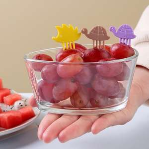 Fourchettes à fruits hérisson pour la maison et l'école Accessoires de boîte à lunch pour enfants Fourchettes à nourriture pour animaux mignons - Product Image 2