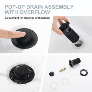 Grifo de Lavabo para Baño, Negro Mate Premium, Fabricado en China, Kaiping, con Certificación CUPC, CE, ISO9001, OEM - Product Image 4