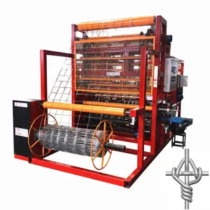 Tốc Độ Cao Cố Định Knot Grassland Fence Wire Mesh Machine/Gia Súc Hàng Rào Làm Máy