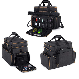 Sac de transport portable pour jeux de rô<span class=keywords><strong>le</strong></span> sur table, grande capacité, sac de voyage DND avec miniatures, couche en mousse, sac de rangement pour tapis de bataille - Product Image 6