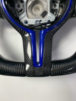 Volant sport en cuir et fibre de carbone avec écran LED, 4/3 branches, pour F54/F46/F30/F10/F35/F22/F18/F07/F32/F80/E90